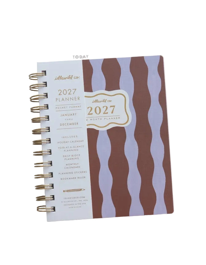 2027 Pocket Planner - Periwinkle Wave