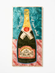 Capiz Shell Art Tile - Happy Hour - Champers