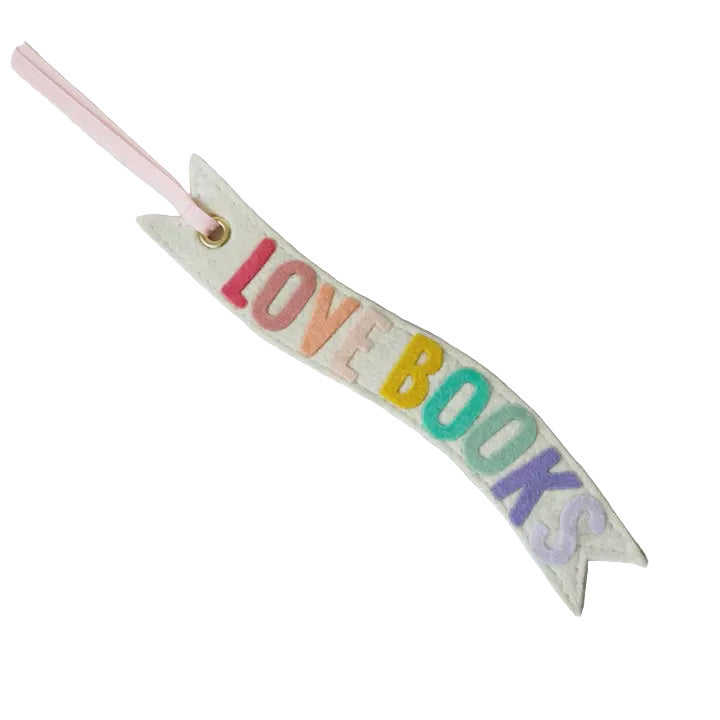 Felt Bookmark - Swirl Love Books