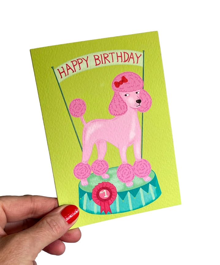 Pink Poodle Card