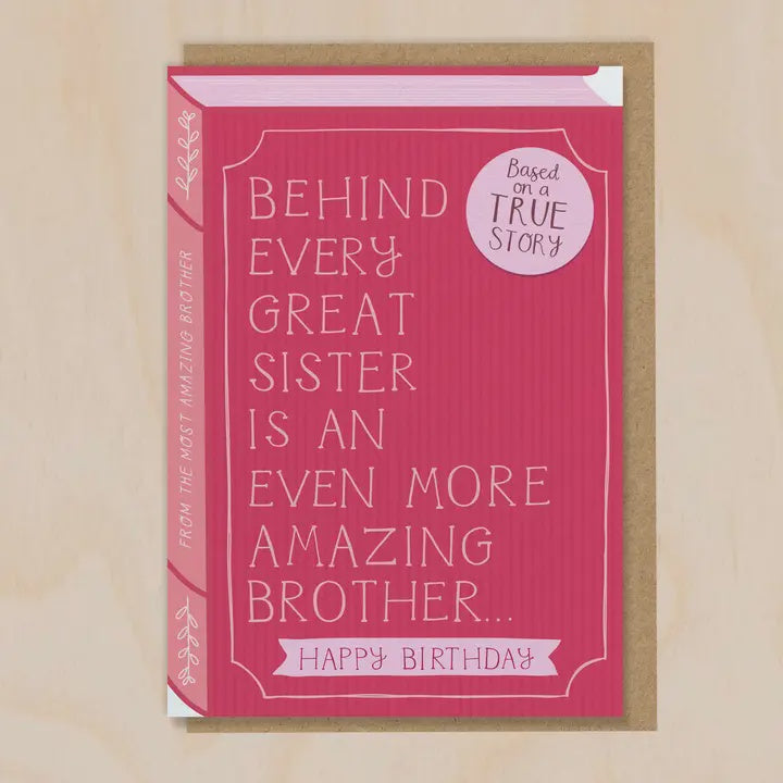 Behind Every Great Sister Book Card