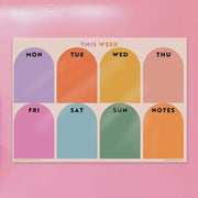 A3 Magnetic Weekly Planner - Rainbow Arches