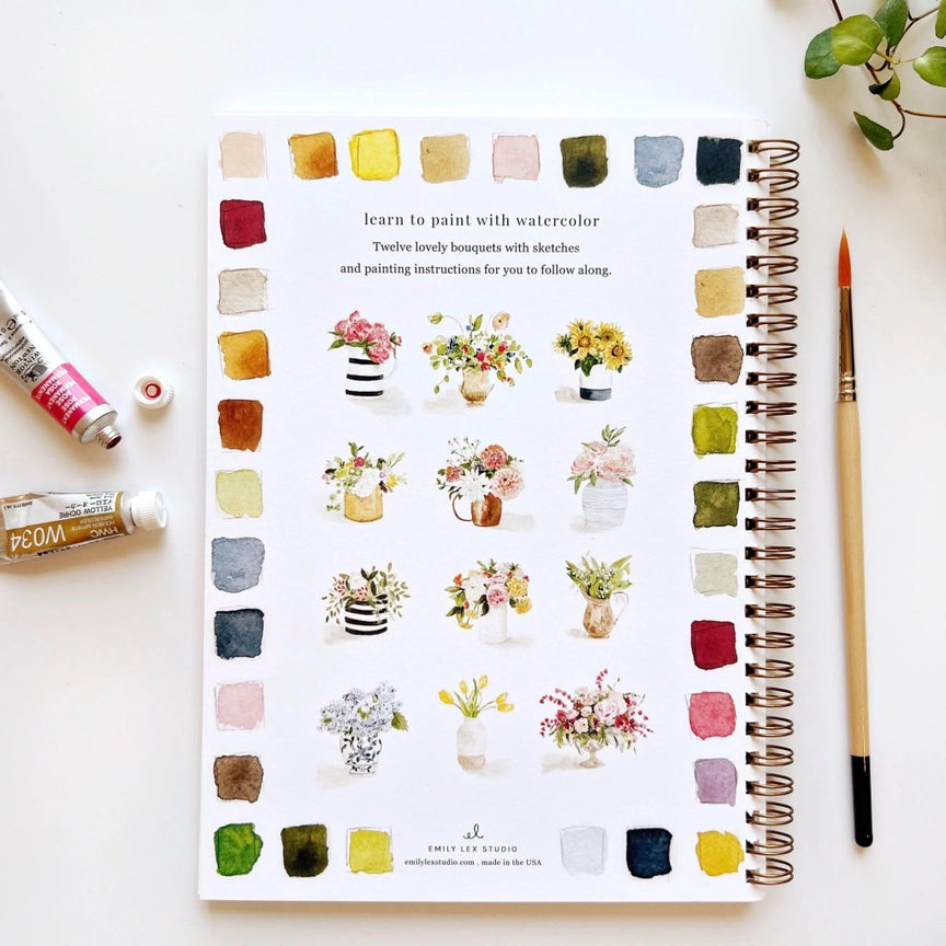 Watercolour Workbook - Bouquets