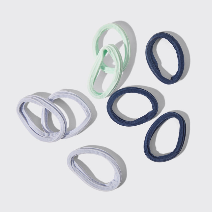 Seamless Hair Elastics Set of 8 - Garden Bouquet