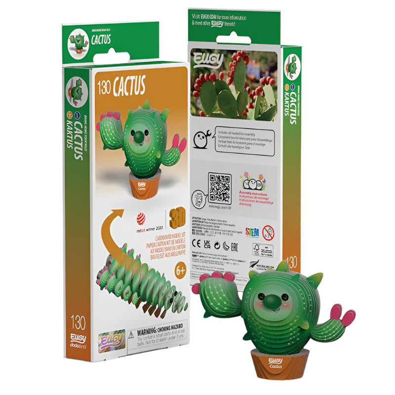3D Cardboard Model Kit - Cactus