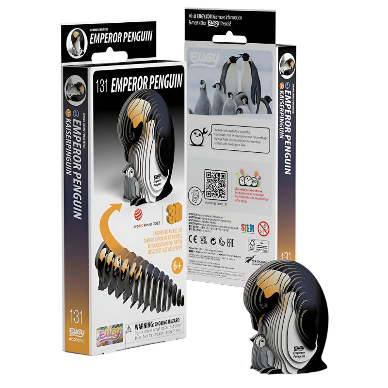 3D Cardboard Model Kit - Emperor Penguin