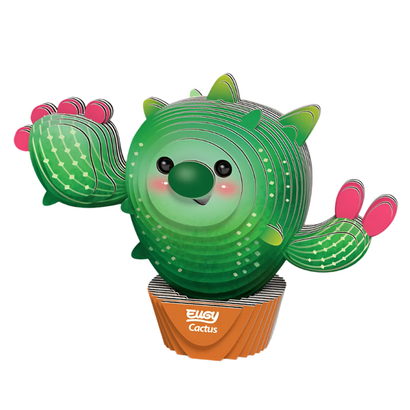 3D Cardboard Model Kit - Cactus