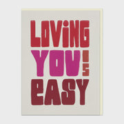 Loving You Is Easy Little Card