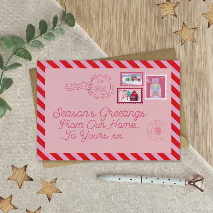 Season's Greetings Postcard Card