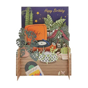 Cut Art Card - Happy Birthday Record Player