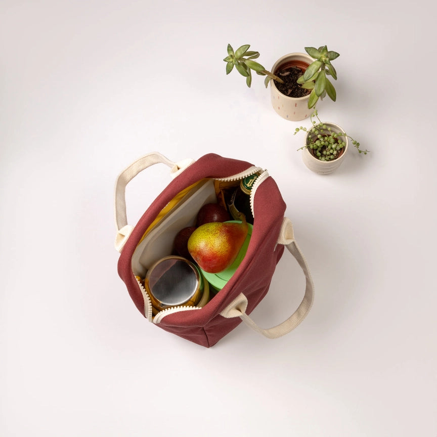 Zipper Lunch Bag - Carbon Black