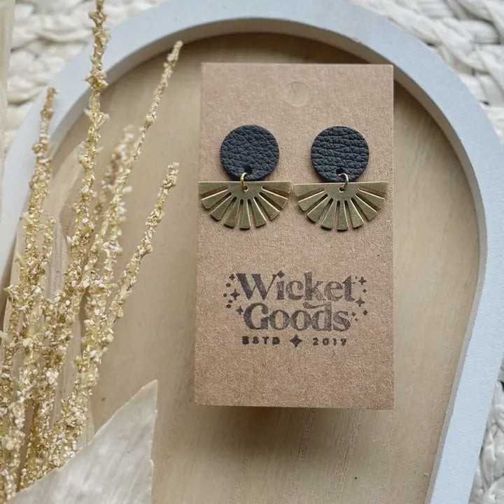 Thunderbird Stud Earrings  - Coal