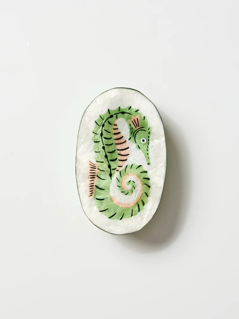 Capiz Shell Box - Mariner - Seahorse