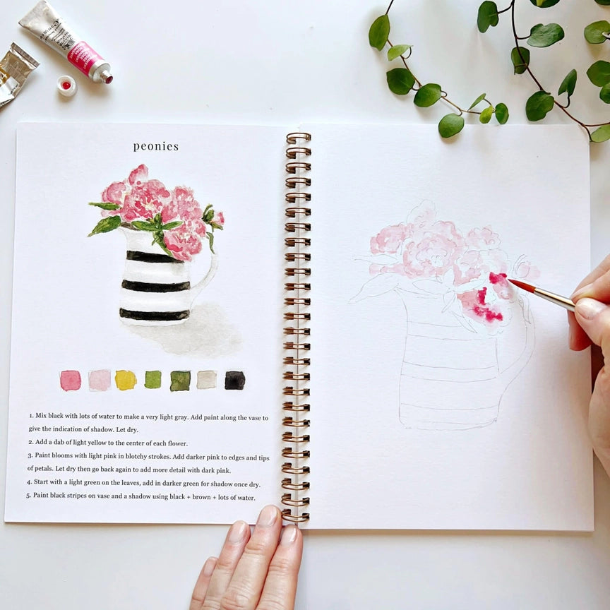 Watercolour Workbook - Bouquets