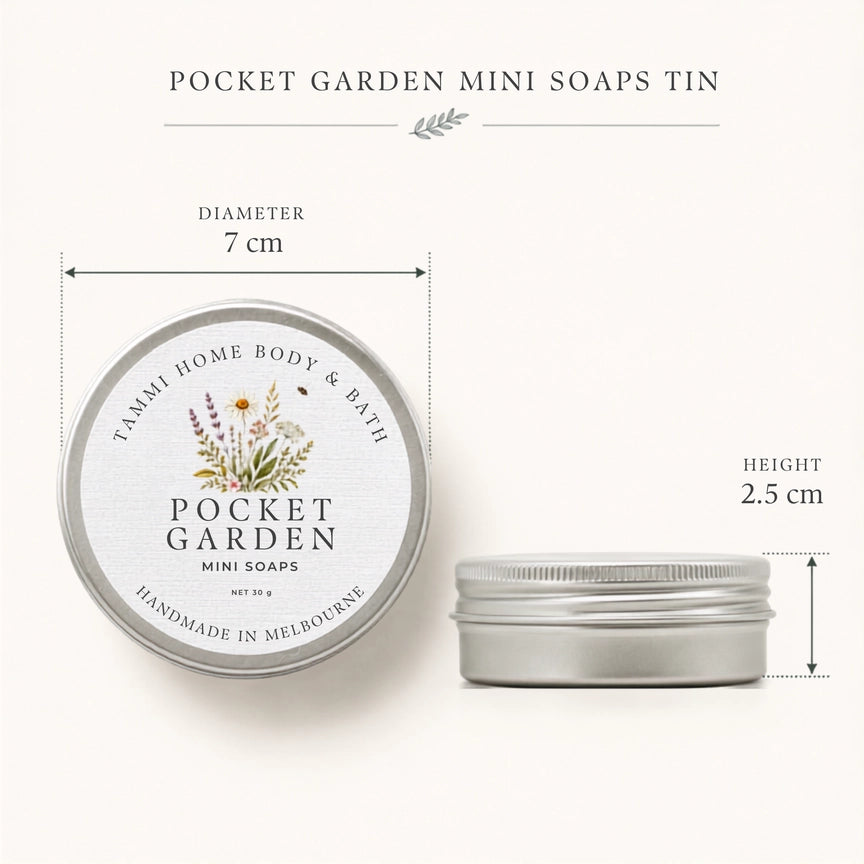 Mini Soaps Gift Tin - Pocket Garden
