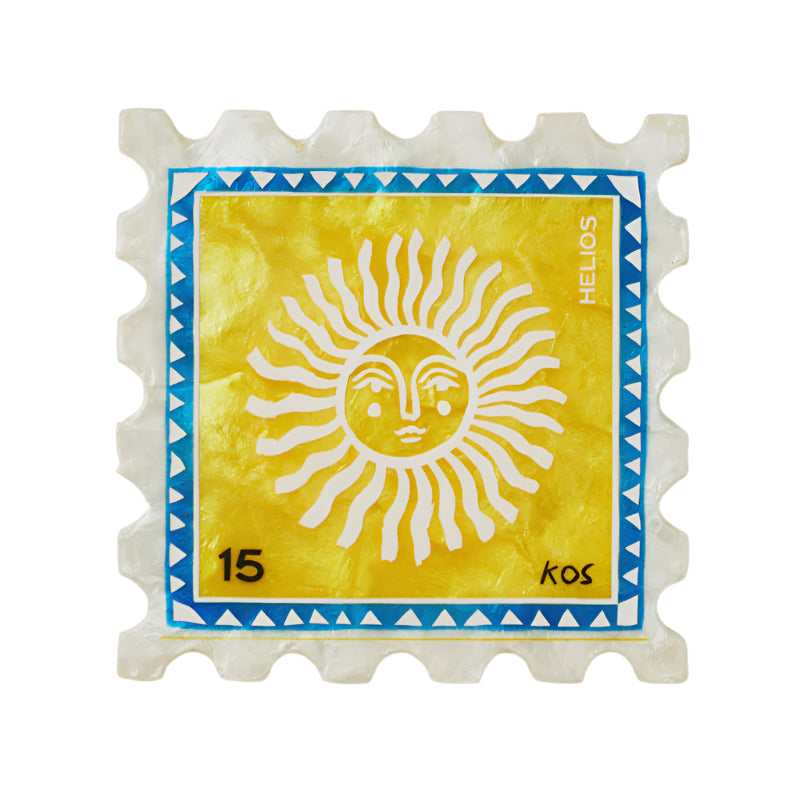 Capiz Shell Art Tile - Sunroom Stamp - Sun