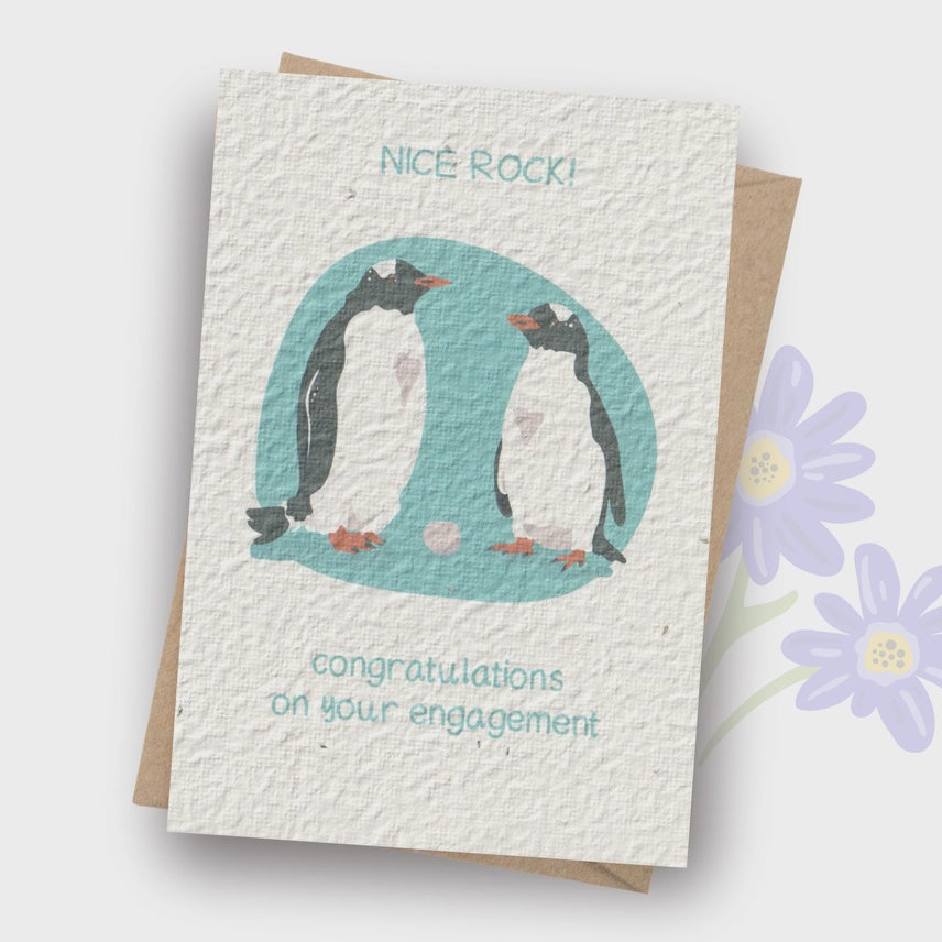 Plantable Card - Penguin Engagement