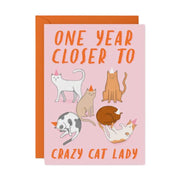 Crazy Cat Lady Birthday Card