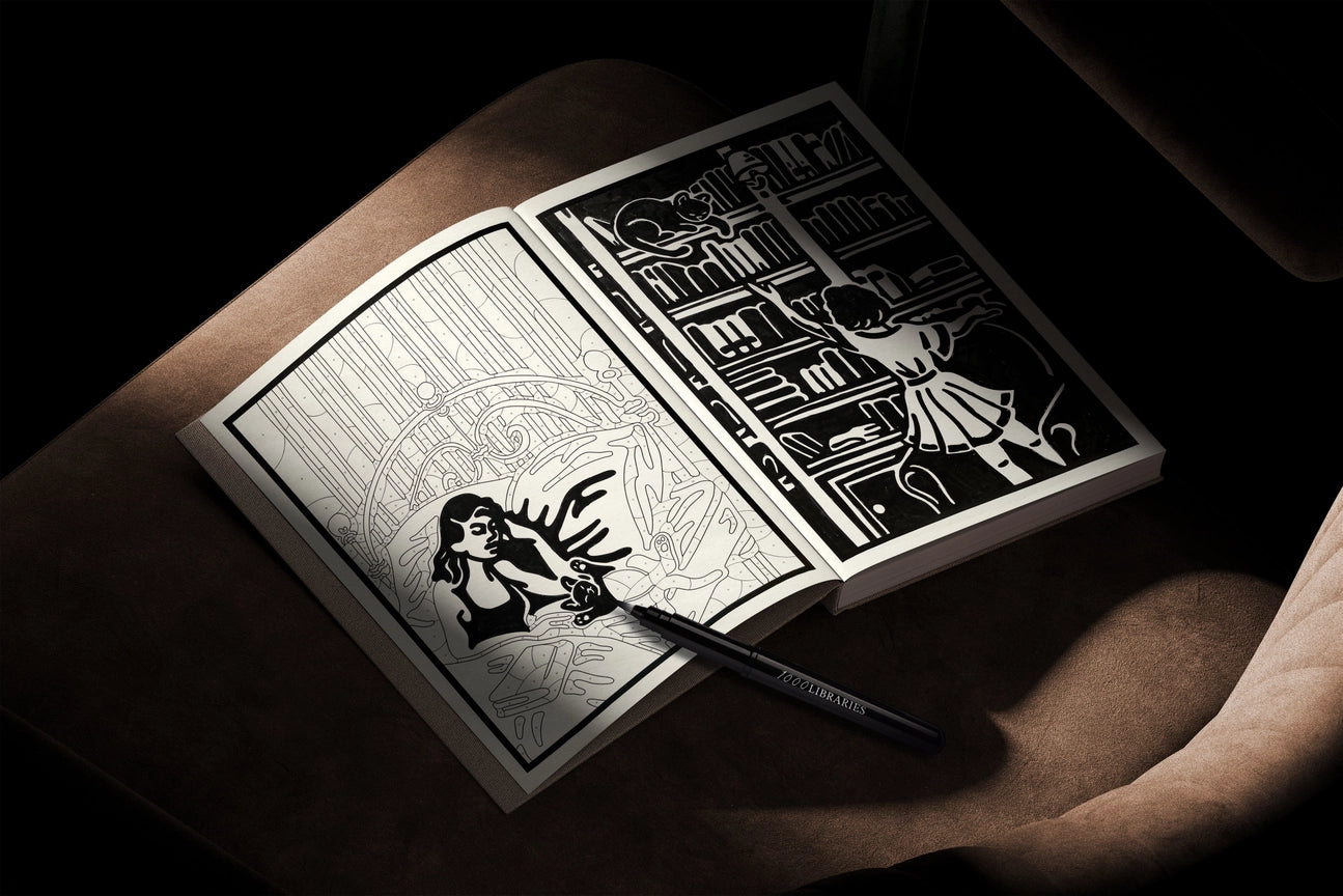 The Bookish Colouring Book