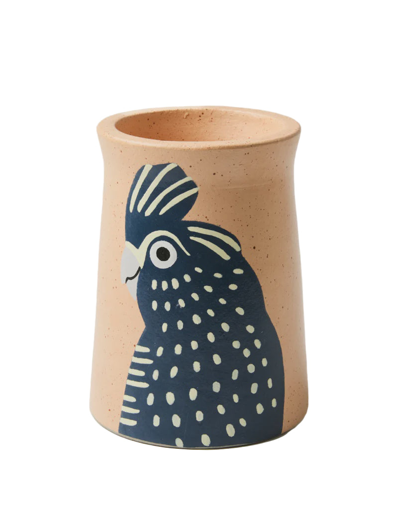 Aerial Vase - Black Cockatoo