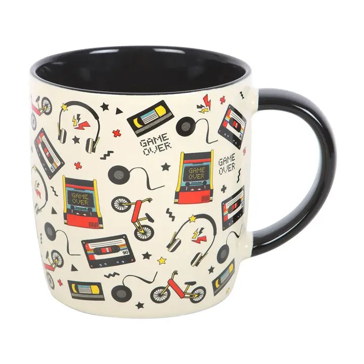 Rounded Ceramic Mug - Retro 80s