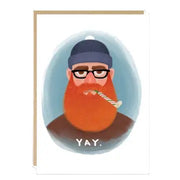 Yay Bearded Man Card