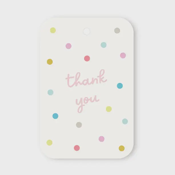Gift Tag - Confetti Thank You
