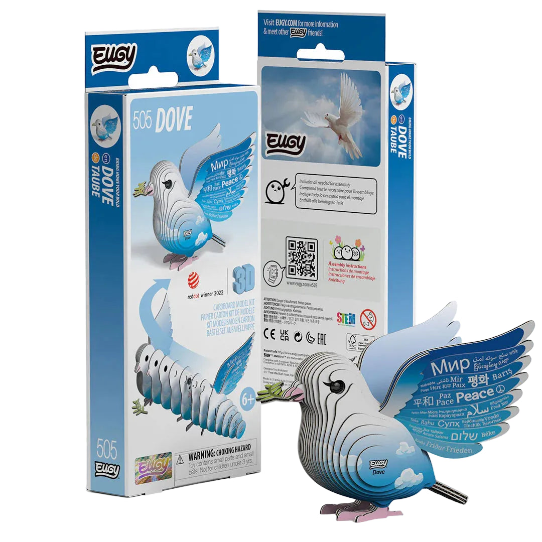 3D Cardboard Model Kit - Dove