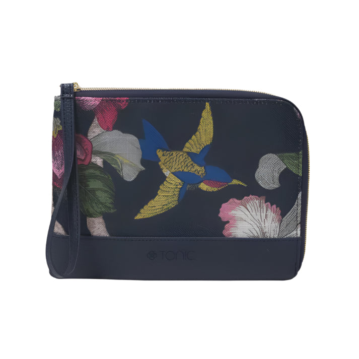 Pouch - Duet Birdsong Indigo