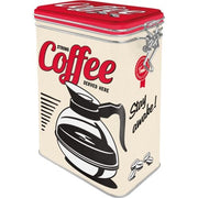 Clip Top Storage Tin - Strong Coffee