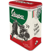 Clip Top Storage Tin - Vespa