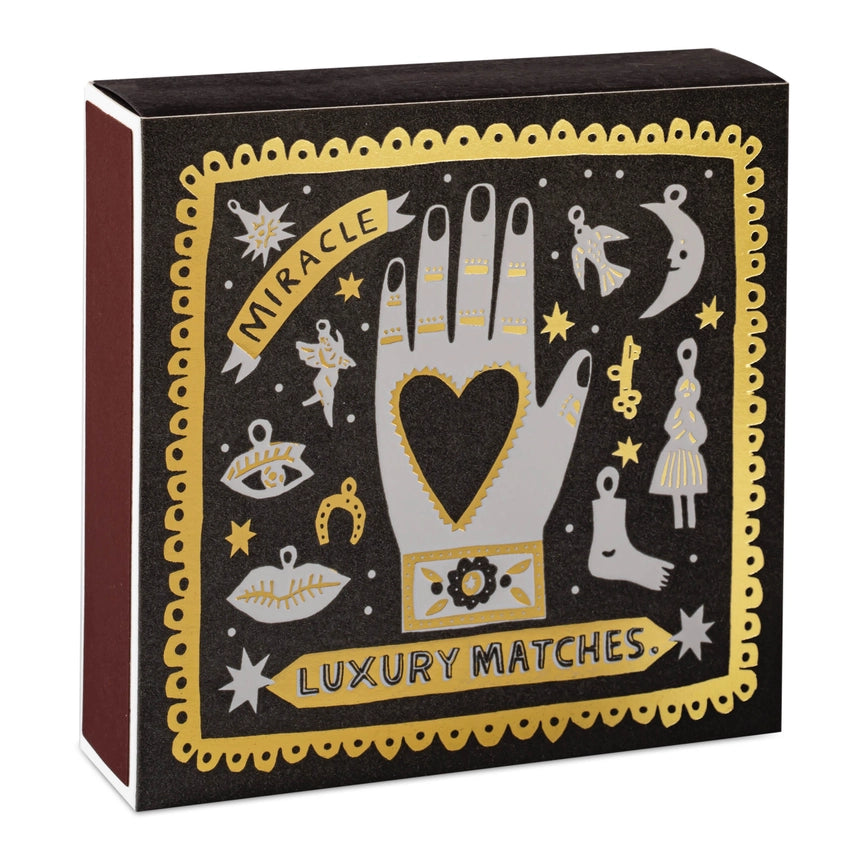 Square Matchbox - Black Miracle
