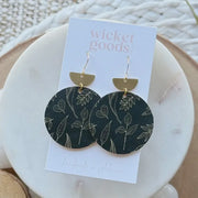 Dune Drop Earrings - Forest Floor