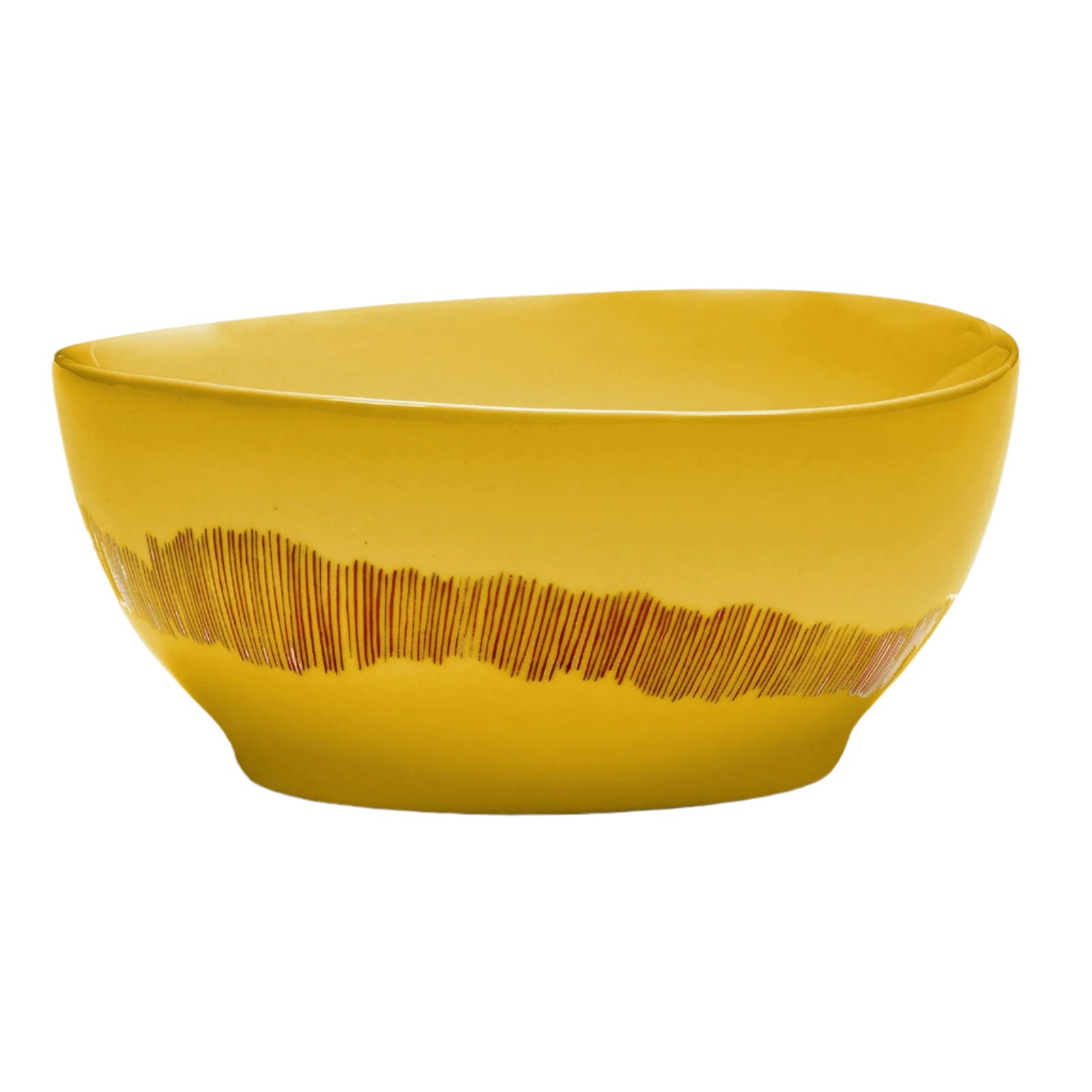 Ottolenghi Bowls, Small - Yellow With Red Stripes
