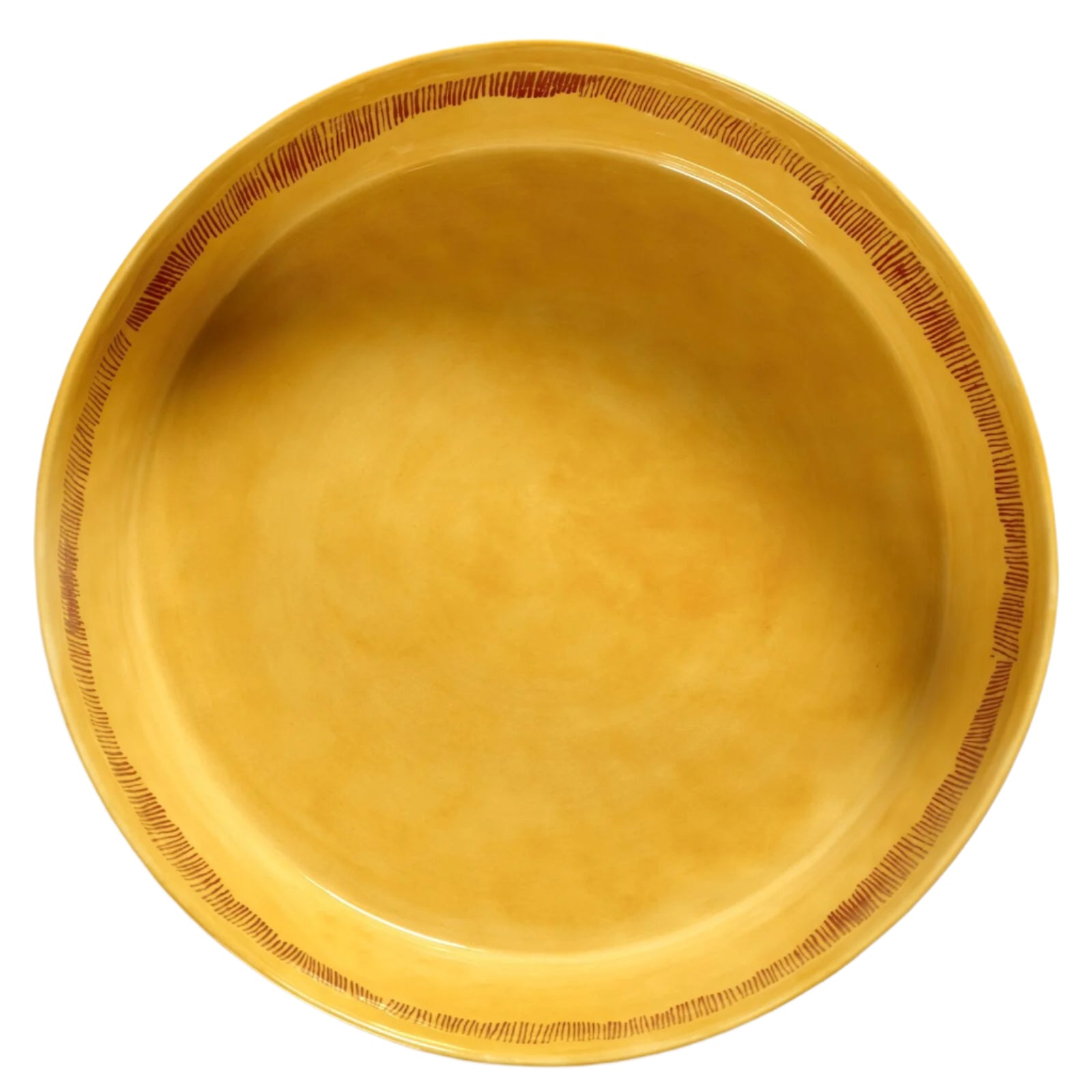 Ottolengi Salad Bowl - Yellow With Red Stripes