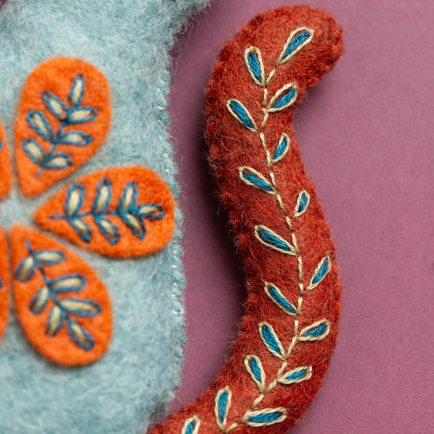 Mini Felt Craft Kit - Folk Cat