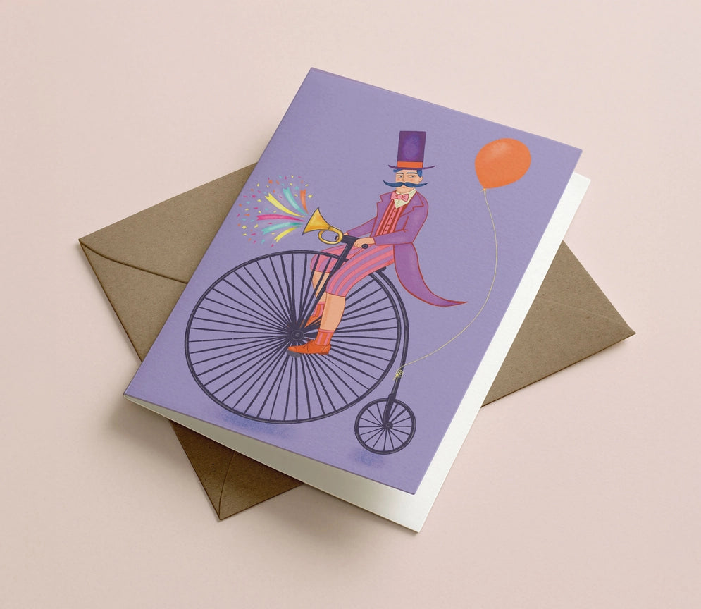 Circus Ringmaster Purple Card