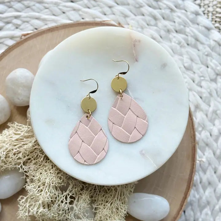 Dew Drop Earrings - Mountain Heather