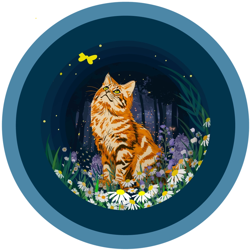 Cup Of Tea Pop Up Card - Cat