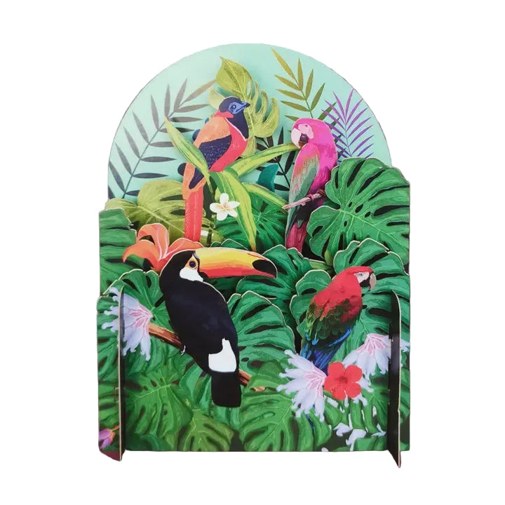Mini World 3D Cut Art Card - Birds