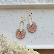 Wild Peonies Drop Earrings - Full Bloom