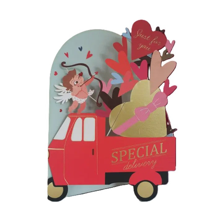 Cut Art Card - Special Delivery Cupid