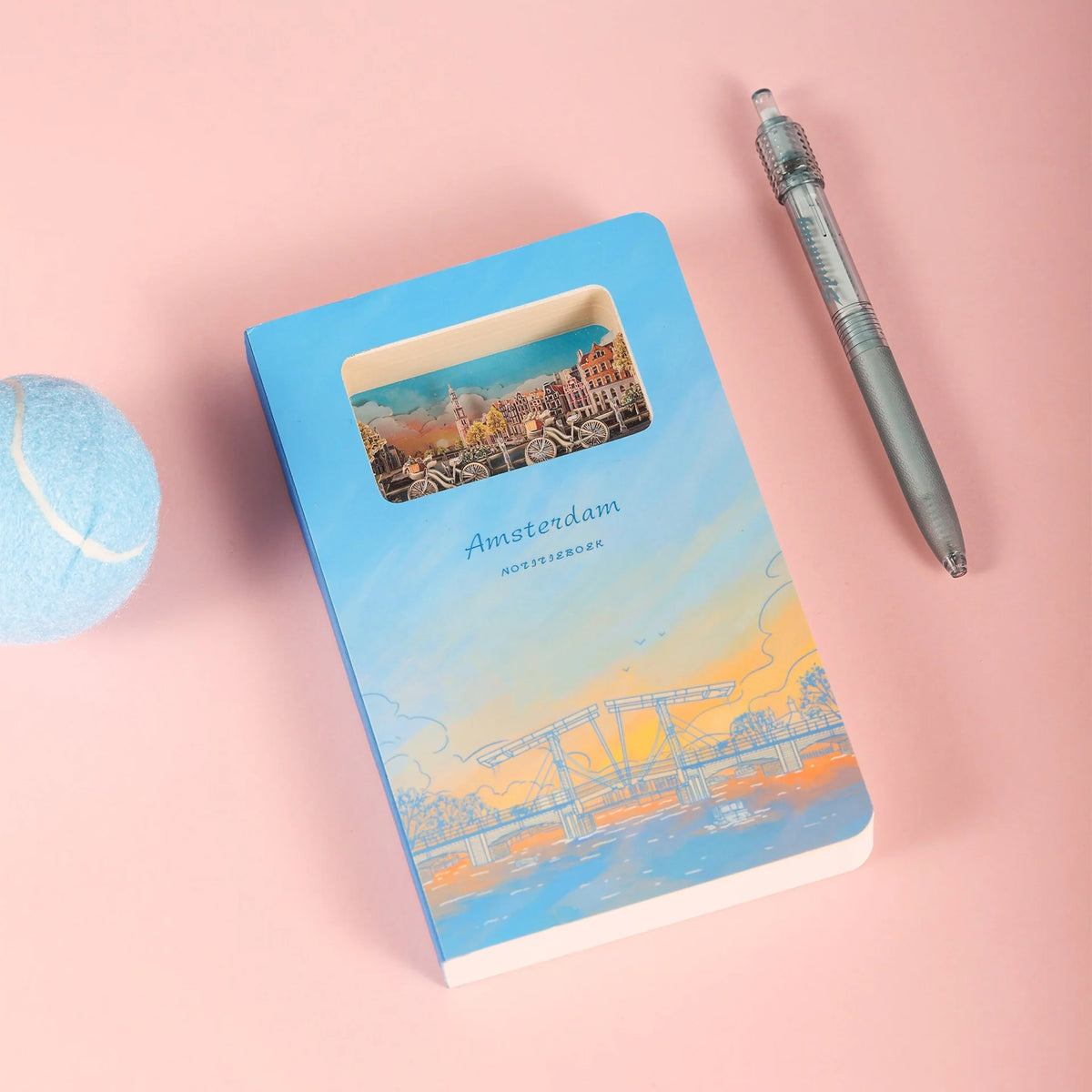 3D Paper Art Notebook - Amsterdam