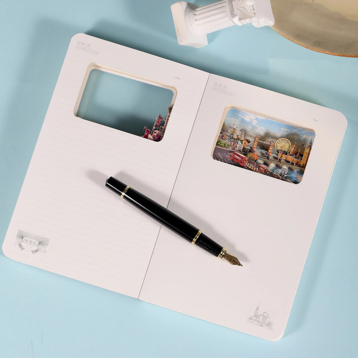3D Paper Art Notebook - London