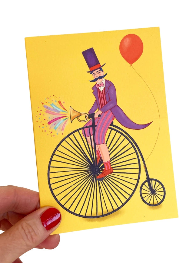 Circus Ringmaster Yellow Card