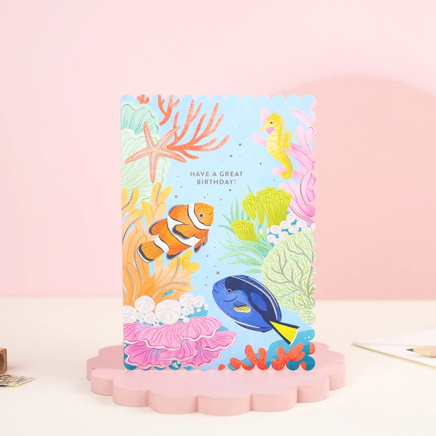 Fish & Coral Card
