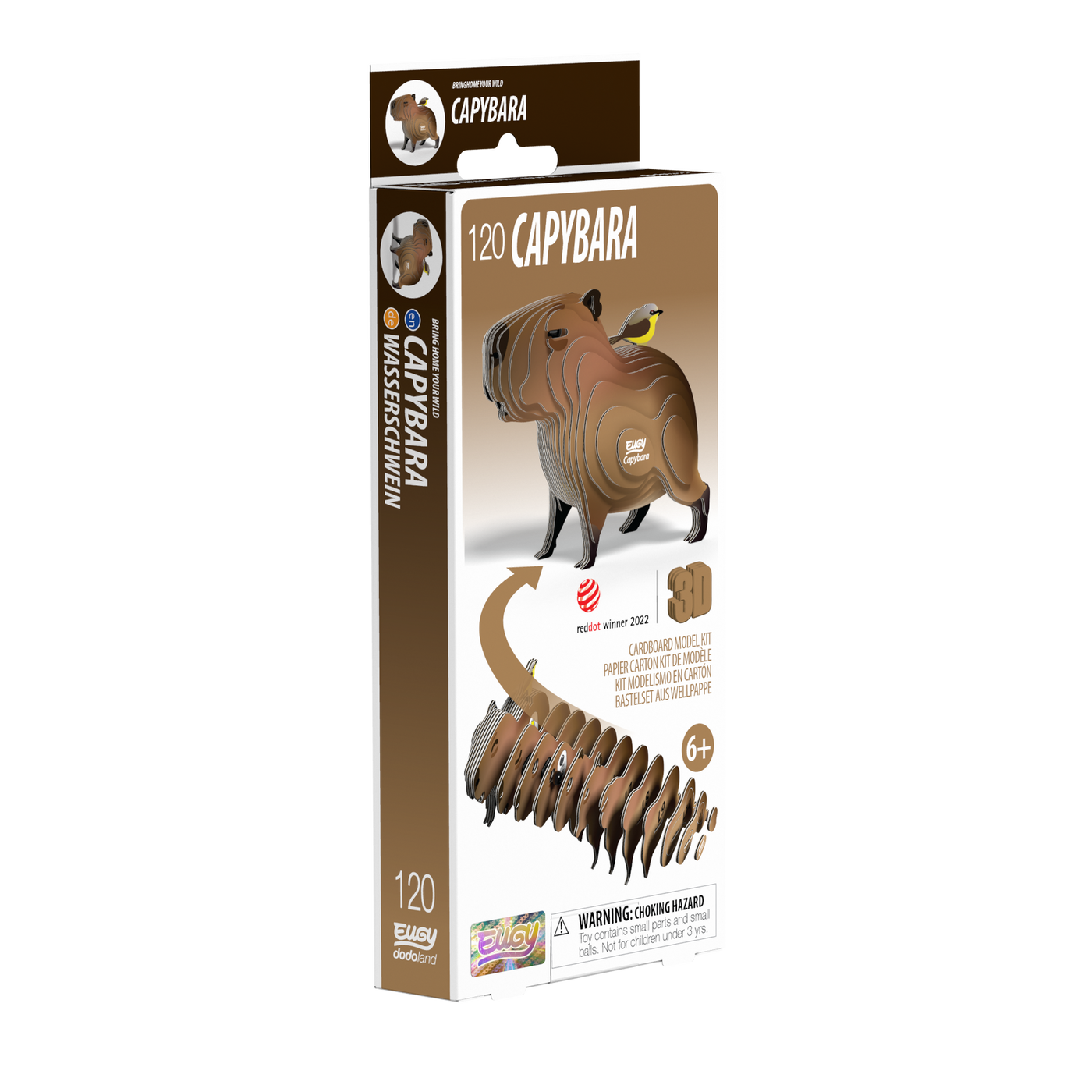 3D Cardboard Model Kit - Capybara