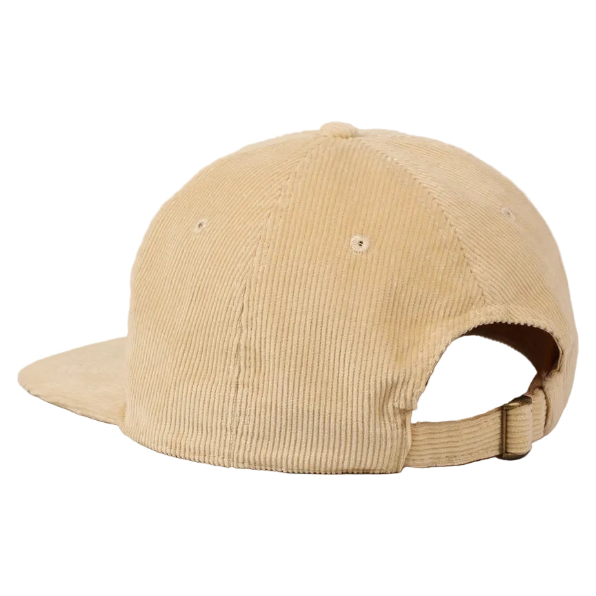 Embroidered Baseball Cap Corduroy - Peanut Butter