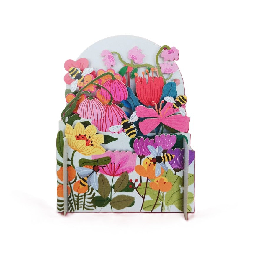 Mini World 3D Cut Art Card - Summer Garden