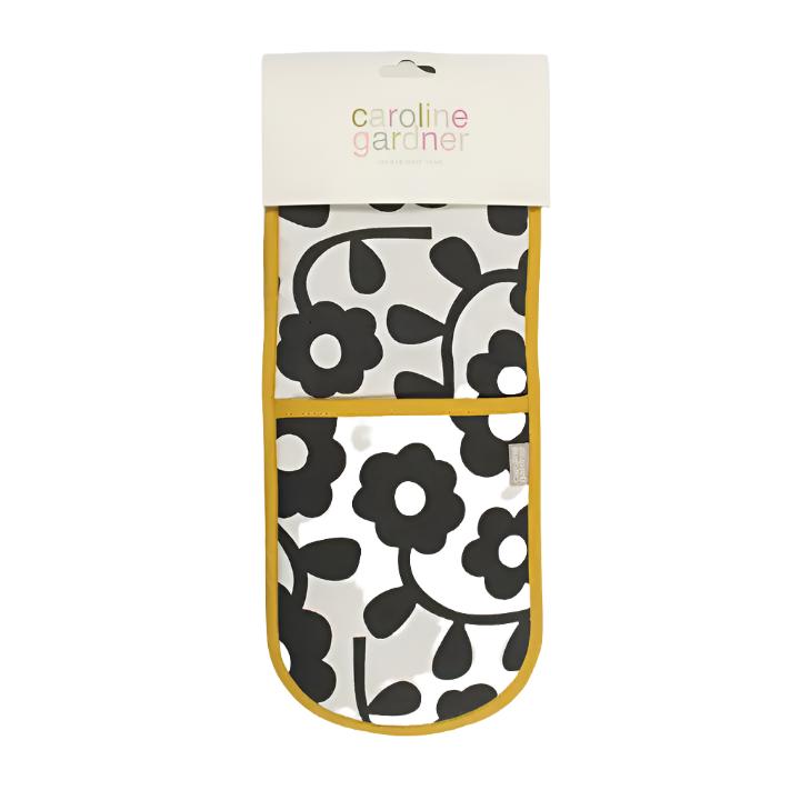 Double Oven Glove - Mono Floral
